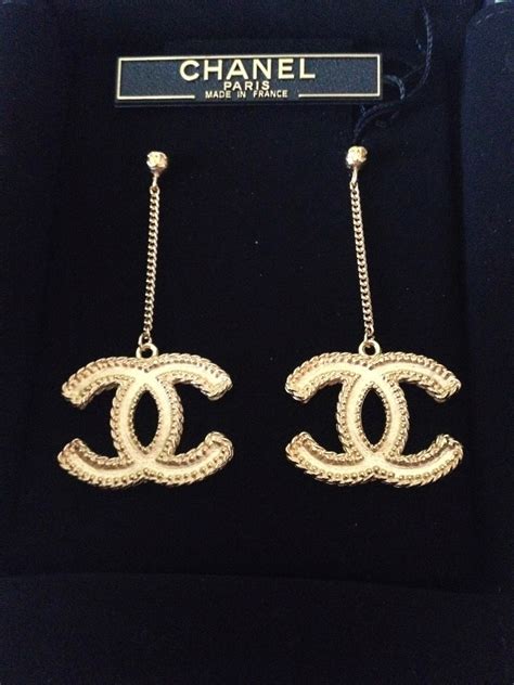 chanel chain xl earrings|Chanel earrings price list.